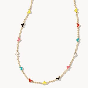 Kendra Scott Gold Multi-Color Arrow Charm Necklace